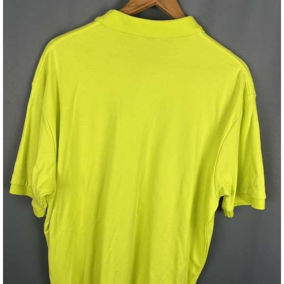 Polo Ralph Lauren Classic Fit Polo Shirt Mens Size Large Yellow Light Blue Pony‎ - Picture 3 of 7